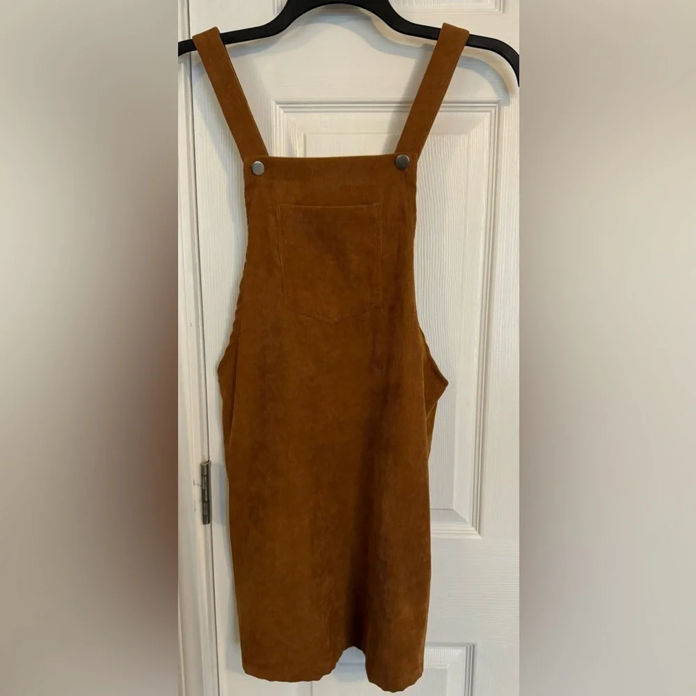 SHEIN Women's Corduroy Brown Dress Size Medium - Picture 1 of 3